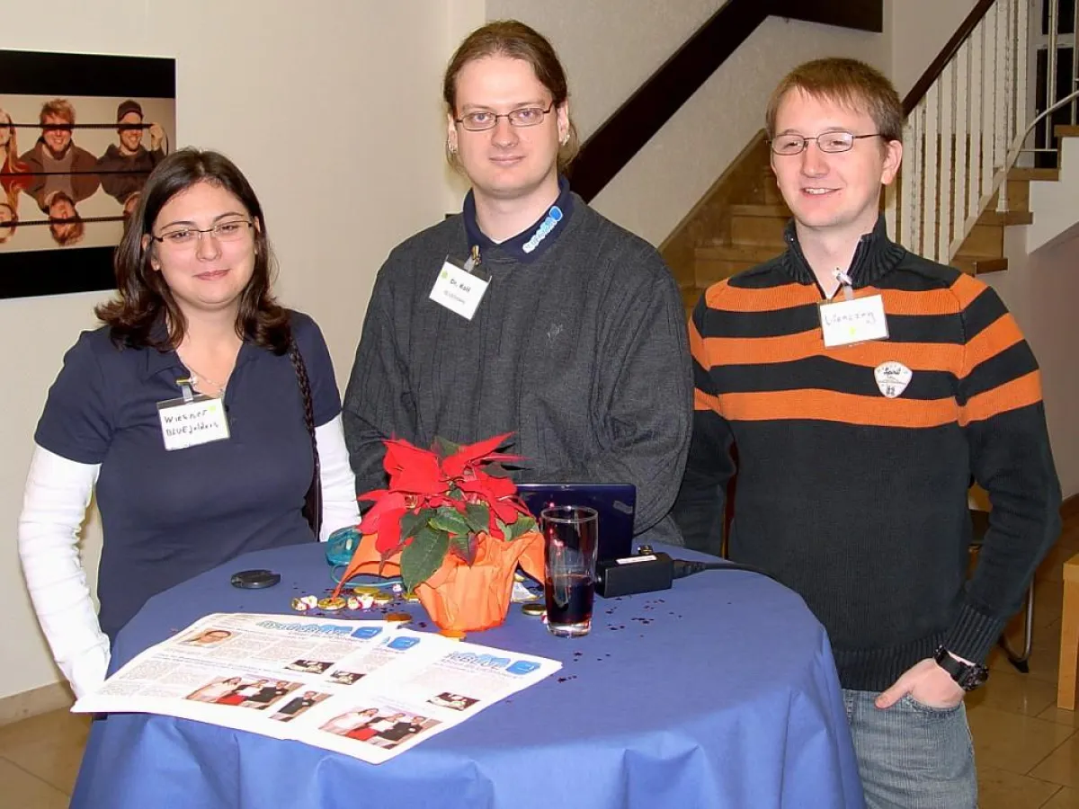 Das Entwickler-Team von liquidFOLDERS: Jessica Wiesner, Dr. Konstantin Koll, Stephan Wienczny