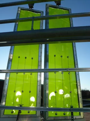 Bild: Bioreaktoren-Fassade als Energielieferant