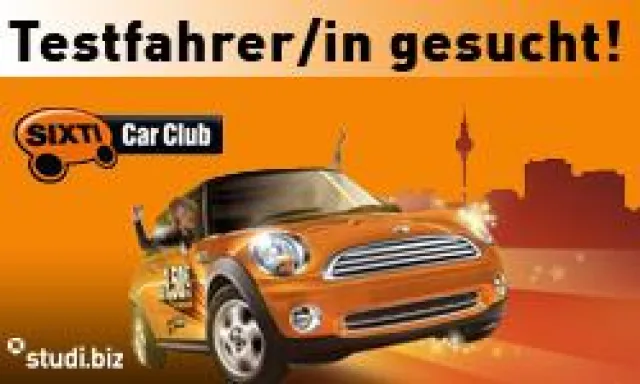 Bild: studi.biz und SIXTI Car Club starten Partnerschaft -Studenten erhalten flexible Mobilität zu günstigen Preisen