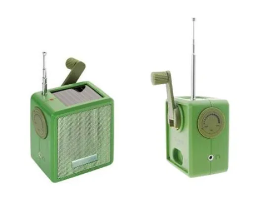 Bild: Eine Minute kurbeln - 15 Minuten Radiogenuss - Umweltfreundliche Werbeideen von Cocos