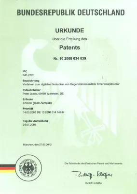 Kennzeichnungsspezialist PrintoLUX® jetzt mit offiziellem Patent Bild: Kennzeichnungsspezialist PrintoLUX® jetzt mit offiziellem Patent