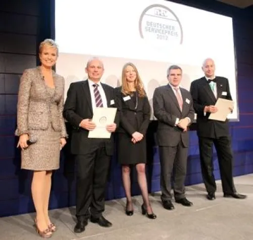 Bild: Marché International erhält den Deutschen Service-Preis 2012