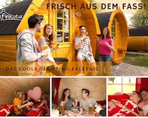 Bild: ?Frisch aus dem Fass / ??Lauschig, romantisch und verrückt - ein 'Fass'zinierendes Camping-Abenteuer