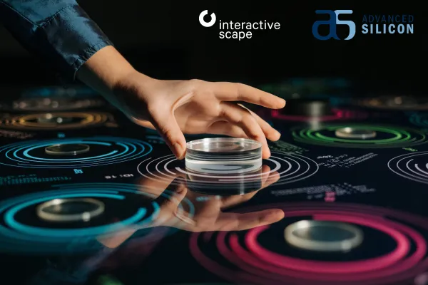 Advanced Silicon und Interactive Scape bringen erste Ergebnisse ihrer Entwicklungspartnerschaft auf den Markt Bild: Advanced Silicon und Interactive Scape bringen erste Ergebnisse ihrer Entwicklungspartnerschaft auf den Markt