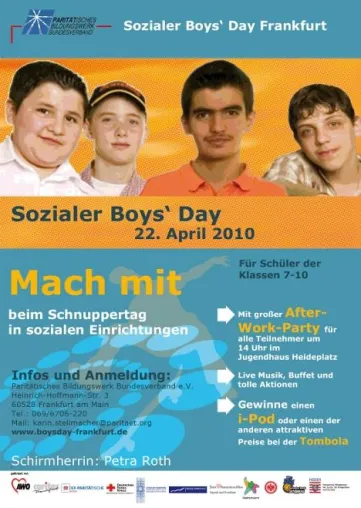 Bild: Sozialer Boys' Day in Frankfurt am 22.April 2010