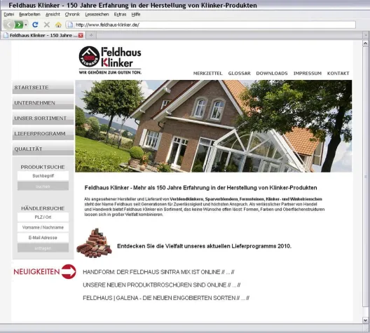 Mehr Informationen und Service auf den neuen Webseiten von Feldhaus Bild: Mehr Informationen und Service auf den neuen Webseiten von Feldhaus