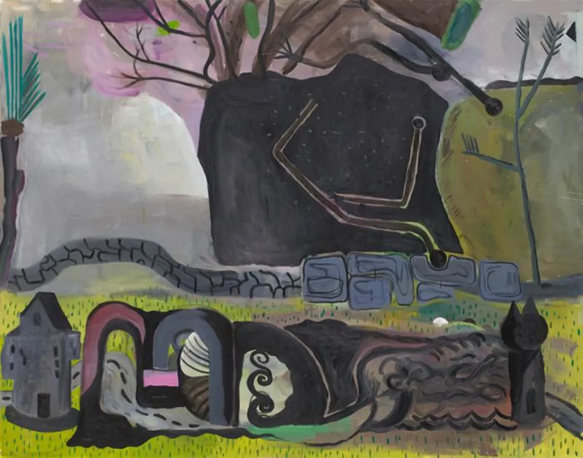 Tobias Hild . Burgund, 2011, oil on canvas, 190 x 240 cm . Courtesy Galerie Emmanuel Post | Berlin
