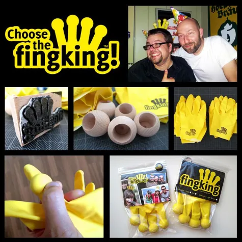 Bild: Ein Photobombing-Handschuh namens "fingking"