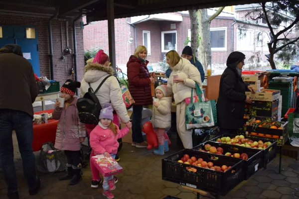 Bild: Weihnachtsmarkt beim HelferTeam Rothenburgsort
