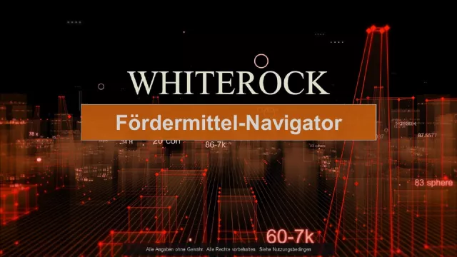 Bild: Der neue Whiterock Fördermittel-Navigator für Zuschüsse zu Ihren Forschungs- und Entwicklungsprojekten
