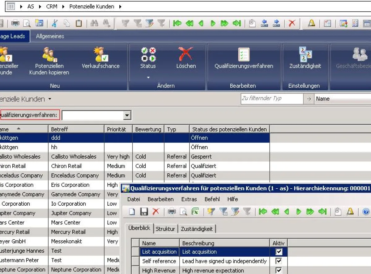 Leadmanagement in Microsoft Dynamics AX - CRM