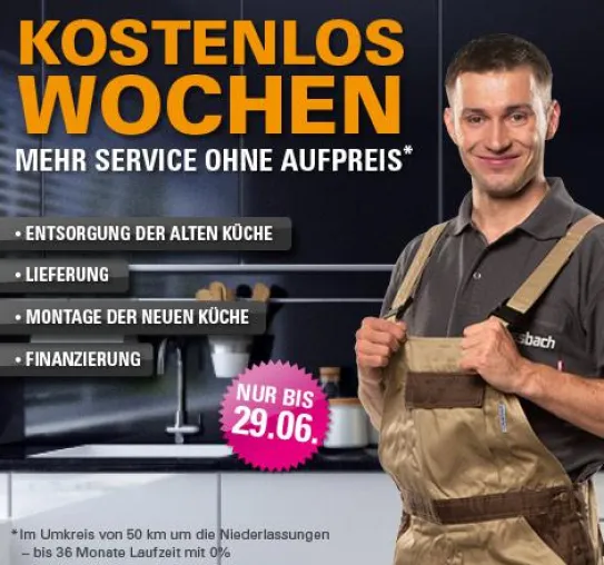 Bild: Juniaktion bei Dassbach Küchen: Mehr Service ohne Aufpreis