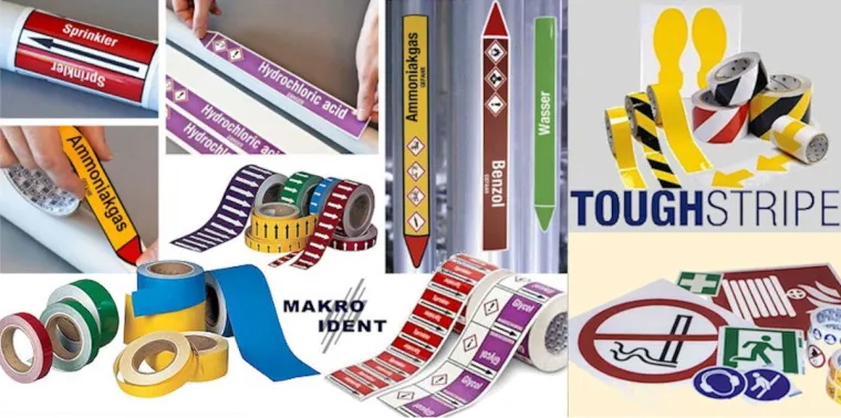 Bild: Hohe Arbeitssicherheit mit Sicherheitskennzeichnungen