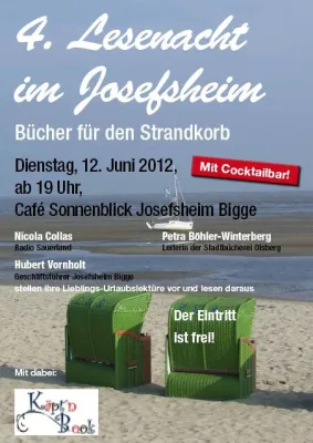 Bild: "Bücher für den Strandkorb": Josefsheim Bigge lädt ein zur 4. Lesenacht