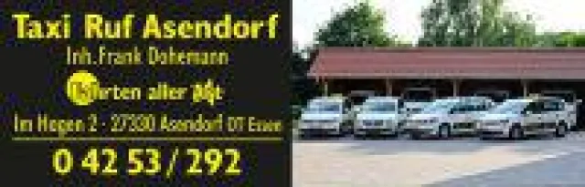 Bild: 04253 292 - die Taxi-Rufnummer für alle Besucher vom Brokser Heiratsmarkt in Bruchhausen-Vilsen.