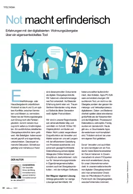 Bild: Erfahrungen mit der digitalisierten Wohnungsübergabe - Mönig Immobilienmanagement GmbH