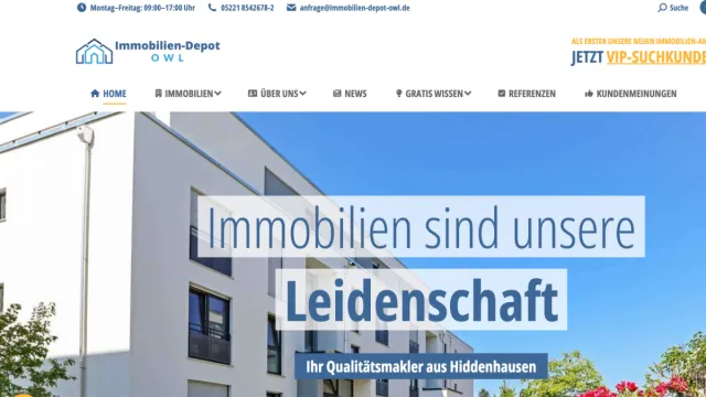 Bild: Immobilienmakler im Landkreis Herford - Immobilien-Depot OWL GmbH & Co. KG