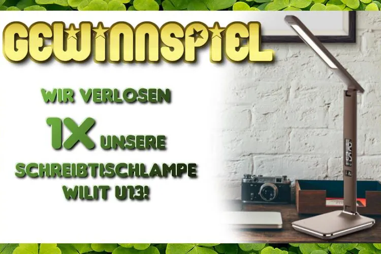 Bild: GEWINNSPIEL: LED Schreibtischlampe WILIT U13