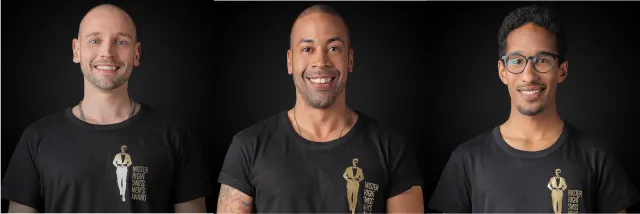 Bild: Das Trio – Remo Schmid, Mike Suleiman und Steve Schild – organisieren ein Promi Charity Fussballspiel