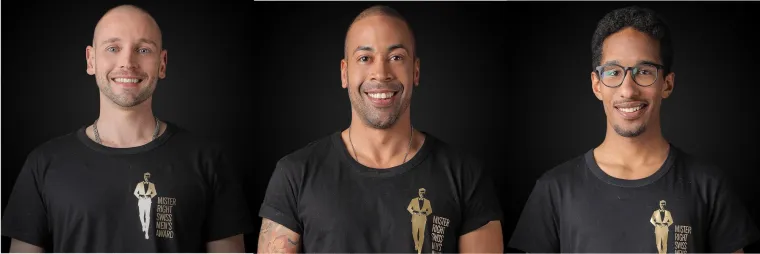 Das Trio – Remo Schmid, Mike Suleiman und Steve Schild – organisieren ein Promi Charity Fussballspiel Bild: Das Trio – Remo Schmid, Mike Suleiman und Steve Schild – organisieren ein Promi Charity Fussballspiel