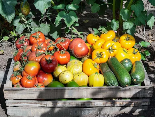 Bild: Nährstoffreiches Gemüse durch den Einsatz von Schafwollpellets