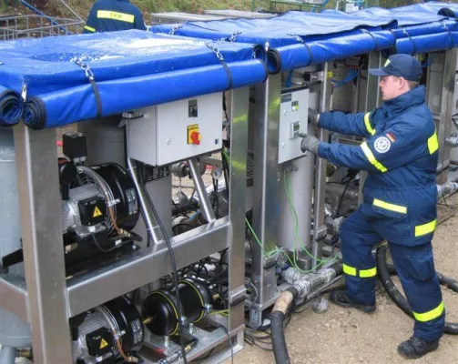 Bild: Mobile Wasseraufbereitung von Berkefeld: Erfolgreiche Bewährungsprobe beim THW