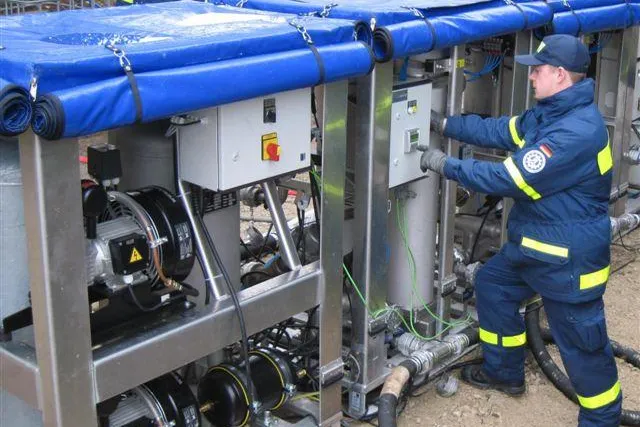 Bild: Mobile Wasseraufbereitung von Berkefeld: Erfolgreiche Bewährungsprobe beim THW