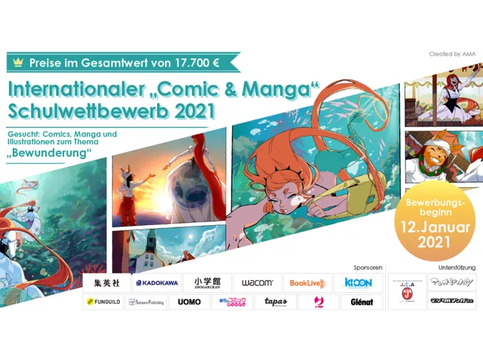 Bild: Internationaler „Comic & Manga“ Schulwettbewerb 2021 für Schüler/Student