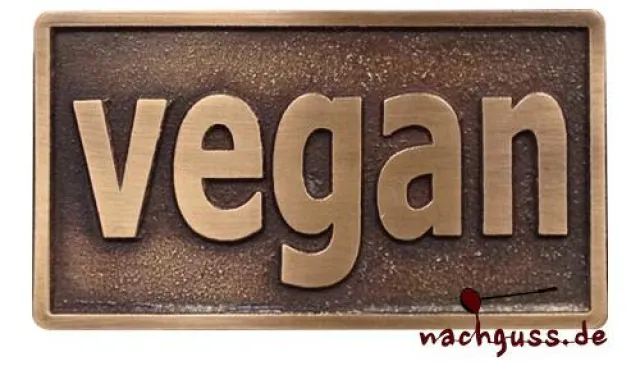 Bild: Exklusive Gürtelschnalle „vegan“