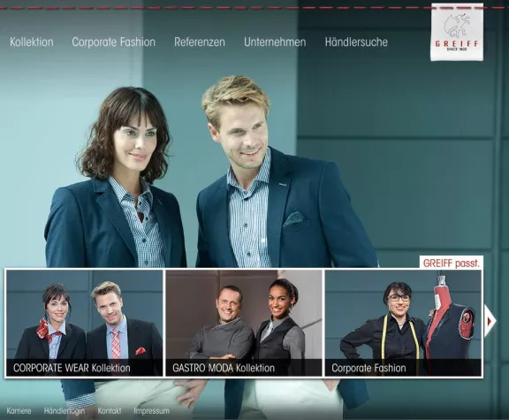 Bild: Neue Website für GREIFF Mode
