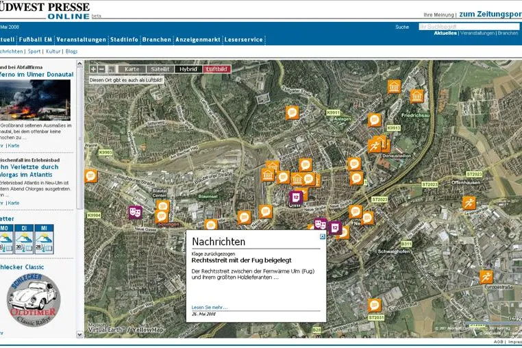 Bild: Steiler Anstieg der Besuchszahlen beim Branchenbuchportal YellowMap.de