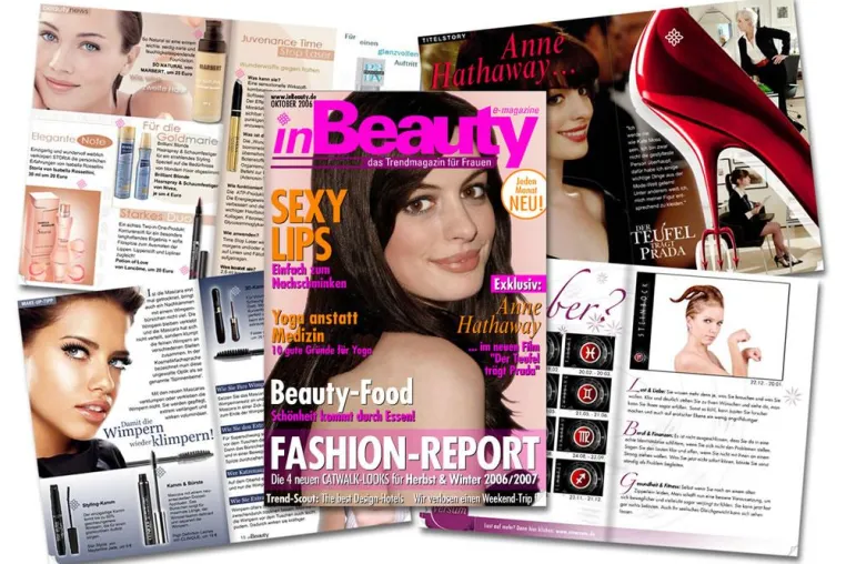 Launch des ersten interaktiven Trendmagazins für Frauen - Neu: Ab 25.09. steht das inBeauty e-magazine im Internet bereit Bild: Launch des ersten interaktiven Trendmagazins für Frauen - Neu: Ab 25.09. steht das inBeauty e-magazine im Internet bereit