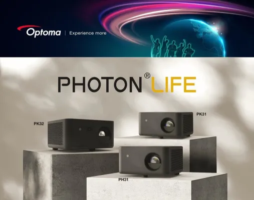 Optomas Photon Life-Serie: Optoma´s drei Argumente für eine Zukunft ohne Lampenprojektoren Bild: Optomas Photon Life-Serie: Optoma´s drei Argumente für eine Zukunft ohne Lampenprojektoren