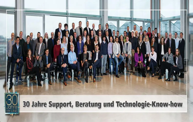 Bild: 30 Jahre Support, Beratung und Technologie-Know-how = HY-LINE