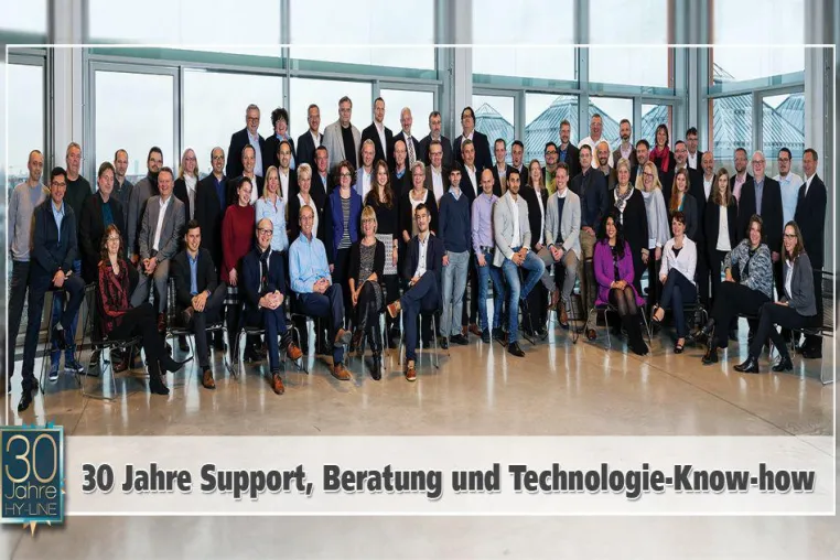 Bild: 30 Jahre Support, Beratung und Technologie-Know-how = HY-LINE