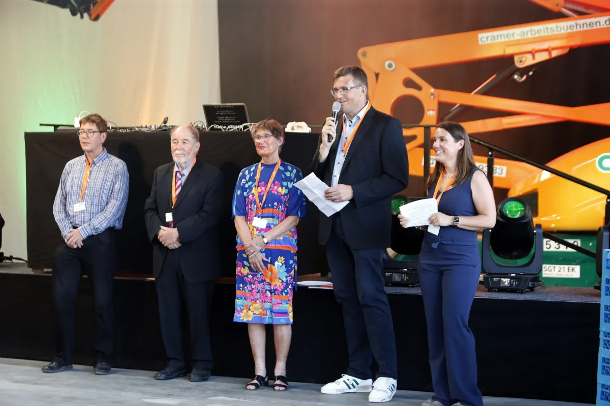 Till Cramer, Peter Cramer, Marie-Luise Cramer, Jan Schumacher, Annekathrin Schumacher-Cramer (© Peter Cramer GmbH + Co. KG / Ursula Dören)