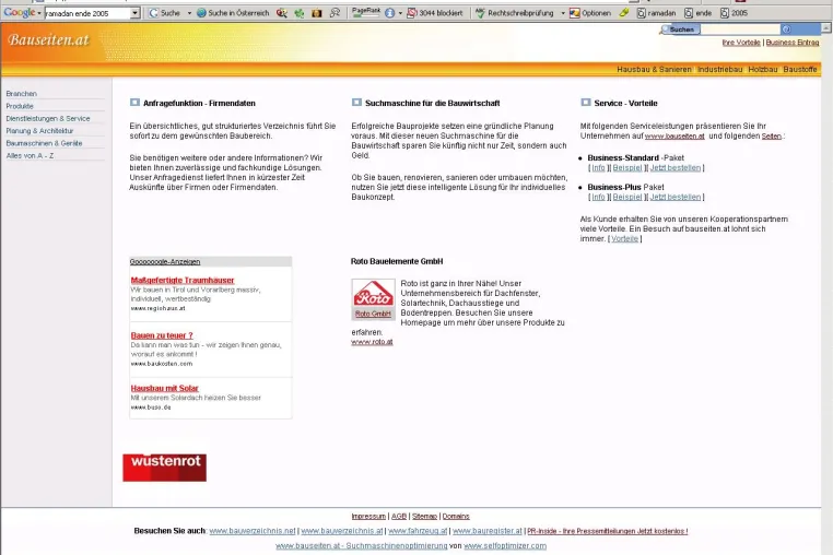 Bild: Bauen, Wohnen, Renovieren und Sanieren –  Bauseiten.at das Firmenverzeichnis online