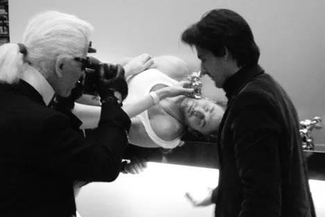 Bild: Schafferer meets Lagerfeld