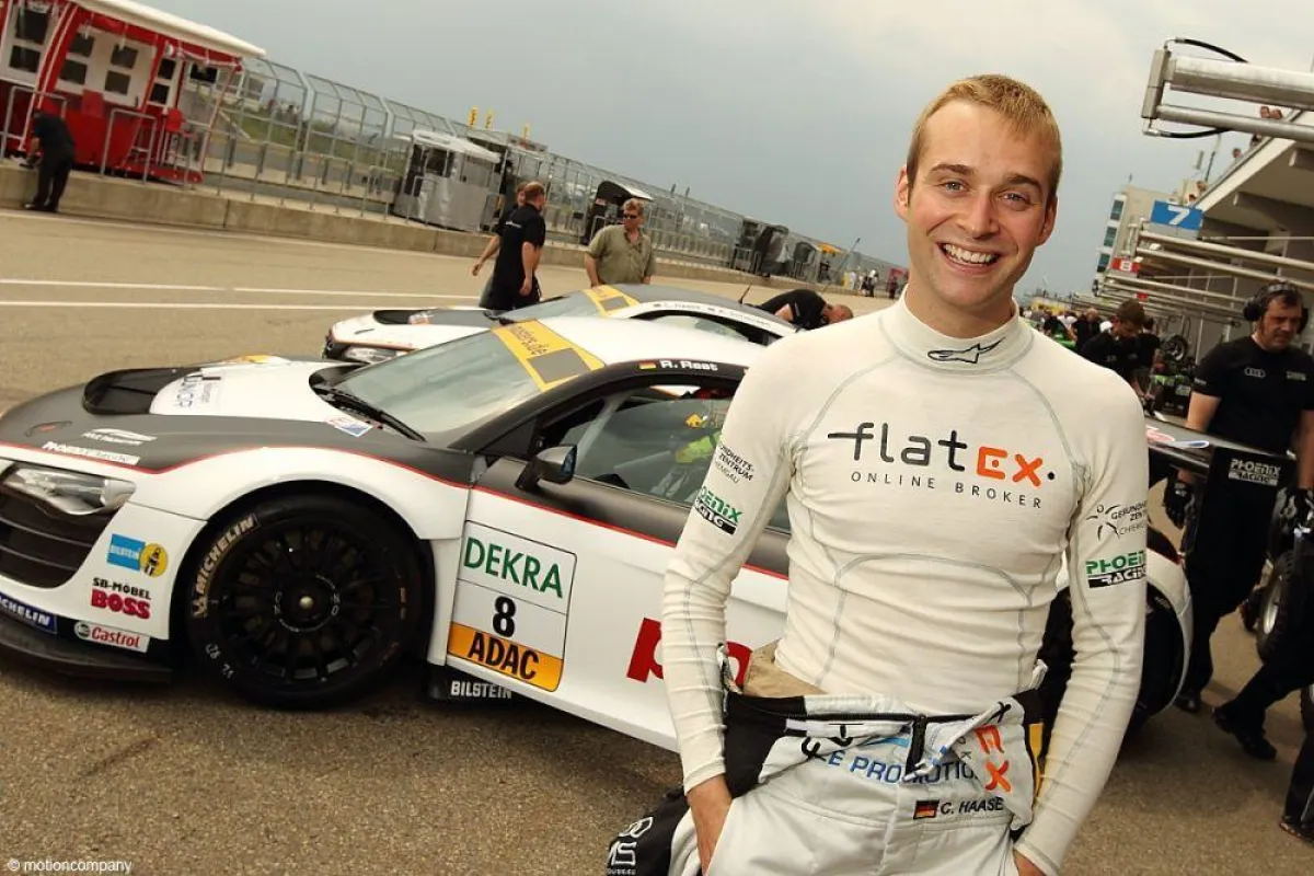 Christopher Haase im ADAC GT Masters 2011 auf Audi R8 LMS für das Team Phoenix Racing