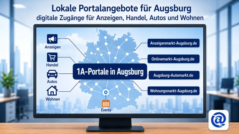 Augsburg erhält mit 1A-Portale.de zentrale Einstiege für lokale Angebote und Handel Bild: Augsburg erhält mit 1A-Portale.de zentrale Einstiege für lokale Angebote und Handel