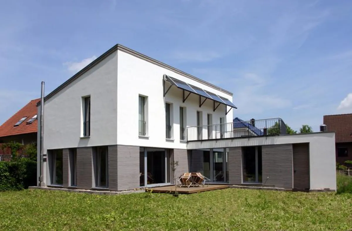 Moderner Putzbau im Passivhausstandard, Hückelhoven-Rurich