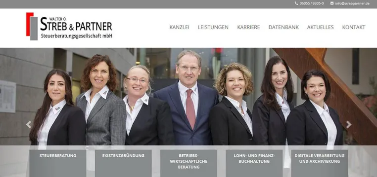 Seit April 2016 online: Die neue Webseite von Walter O. Streb & Partner Steuerberatungsgesellschaft mbH Bild: Seit April 2016 online: Die neue Webseite von Walter O. Streb & Partner Steuerberatungsgesellschaft mbH