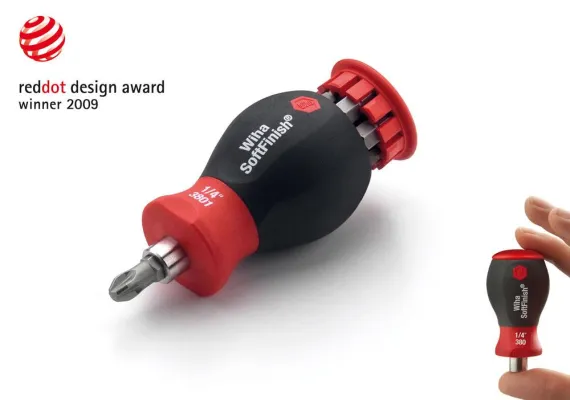 Bild: Wiha Magazin-Bithalter Stubby mit red dot design award 2009 ausgezeichnet