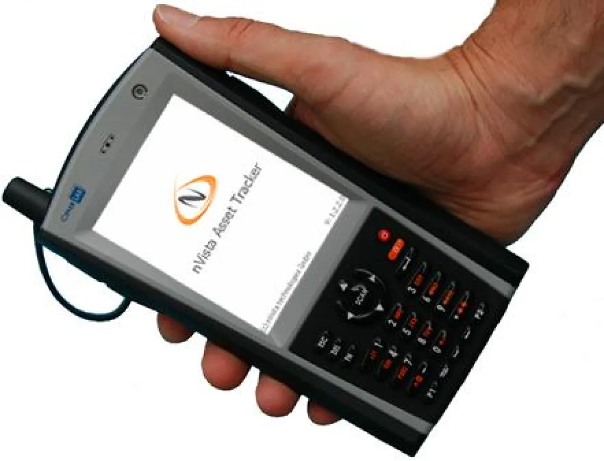 Mobilgerät mit nVista Asset Tracker