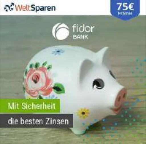 WeltSparen startet erste Kooperation und läuft mit 1,95% in Fidors FinanceBay ein Bild: WeltSparen startet erste Kooperation und läuft mit 1,95% in Fidors FinanceBay ein