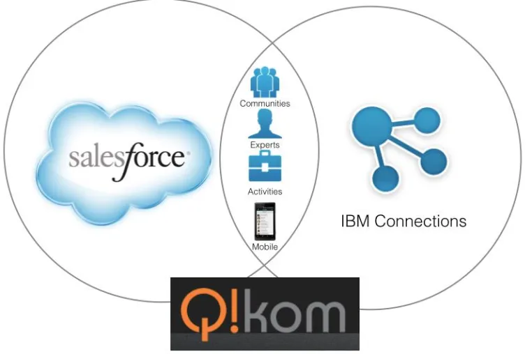 Bild: Integration von IBM Connections und Salesforce1I