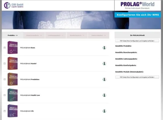 Bild: Mit einem Klick zum Warehouse-Management-System