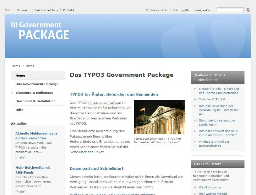 Beispiel Government Package