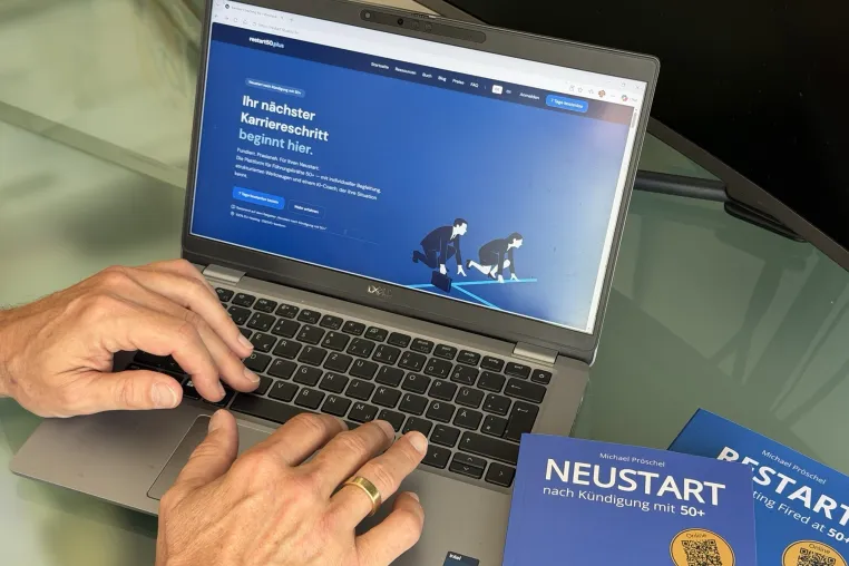 Bild: Neustart mit 50+: Plattform und Ratgeber für gekündigte Führungskräfte