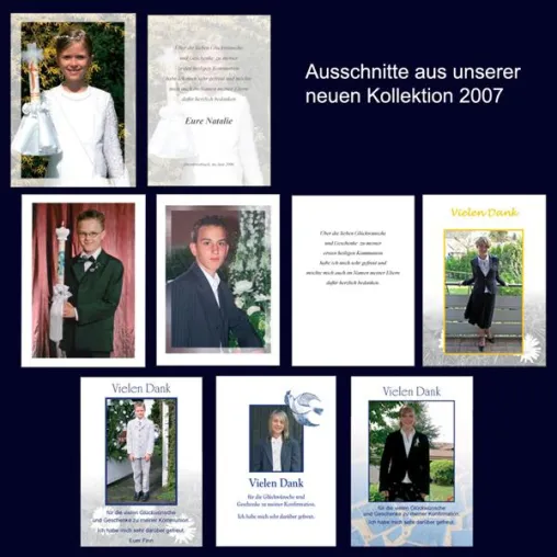 Danksagungen und Danksagungskarten zur Kommunion oder Konfirmation – günstiger und schöner als selbstgemacht Bild: Danksagungen und Danksagungskarten zur Kommunion oder Konfirmation – günstiger und schöner als selbstgemacht